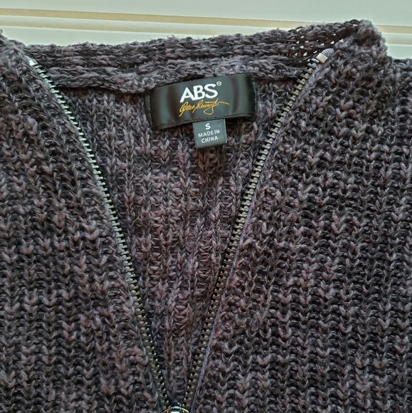 ABS Allen Schwartz 1/2 zip knit sweater small - Picture 2 of 5